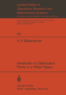 Introduction to Optimization Theory in a Hilbert Space