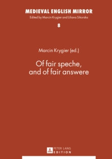 Of fair speche, and of fair answere