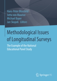 Methodological Issues of Longitudinal Surveys : The Example of the National Educational Panel Study