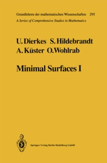 Minimal Surfaces I : Boundary Value Problems