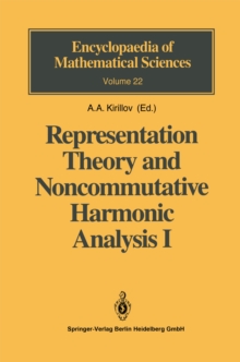 Representation Theory and Noncommutative Harmonic Analysis I : Fundamental Concepts. Representations of Virasoro and Affine Algebras