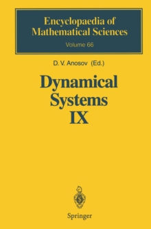 Dynamical Systems IX : Dynamical Systems with Hyperbolic Behaviour