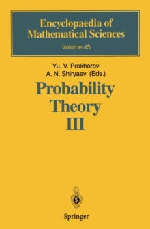 Probability Theory III : Stochastic Calculus