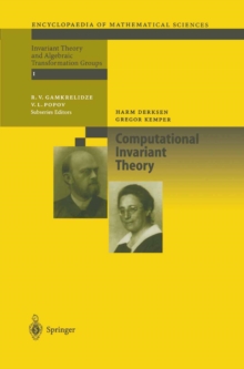 Computational Invariant Theory