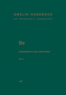 Be Organoberyllium Compounds : Part 1