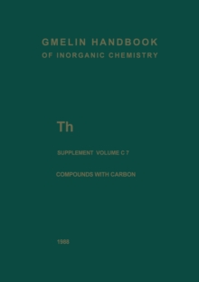 Th Thorium : Compounds with Carbon: Carbonates, Thiocyanates, Alkoxides, Carboxylates