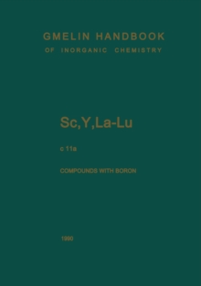 Sc, Y, La-Lu. Rare Earth Elements : Compounds with Boron