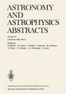 Astronomy and Astrophysics Abstracts : Literature 1983, Part 2