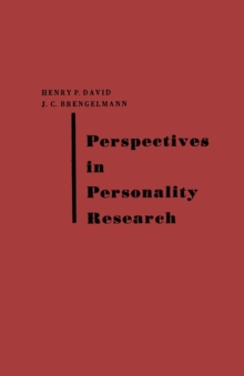 Perspectives in Personality Research