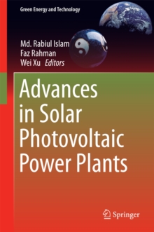 Advances in Solar Photovoltaic Power Plants