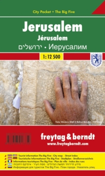 Jerusalem, City Plan 1:12.500, City Pocket + The Big Five