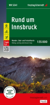 Around Innsbruck, hiking, cycling and leisure map : 1:50,000 scale