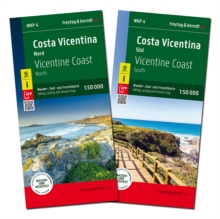 Costa Vicentina Hiking, Cycling and Leisure Map : 2 Map set (North and South)