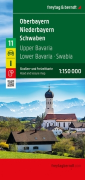 Upper Bavaria - Lower Bavaria - Schwaben, Roadmap : 1:150,000 scale