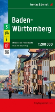 Baden-Wurttemmountain, Road map 1:200.000