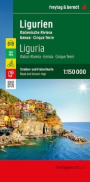 Liguria Road and Leisure Map : Italian Riviera - Genoa T10