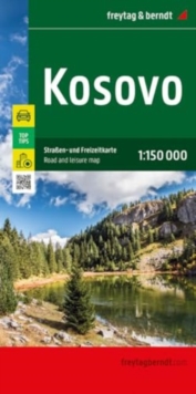 Kosovo Road and Leisure Map