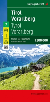 Tirol - Vorarlmountain, Road and Leisure Map : 1:200,000