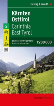 Carinthia, East Tyrol Road and Leisure Map : 1:200,000 scale