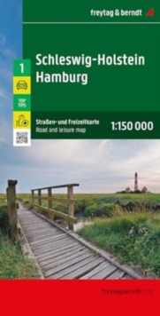 Schleswig - Holstein  Hamburg Road and Leisure Map : 1:150,000 scale map 01