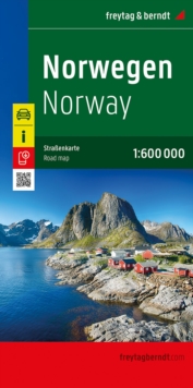Norway Road Map : 1:600,000 scale