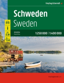 Sweden, Road Atlas : 1:250.000 - 1:400.000