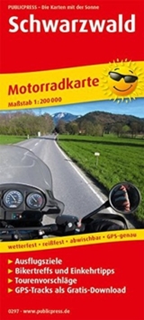 BLACK FOREST 297 MOTOR MAP GPS, Sheet map Book BLACK FOREST 297 MOTOR MAP GPS, Sheet map Book