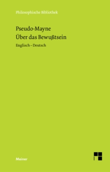 Uber das Bewusstsein (1728) : Zweisprachige Ausgabe