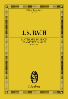 St Matthew Passion : BWV 244