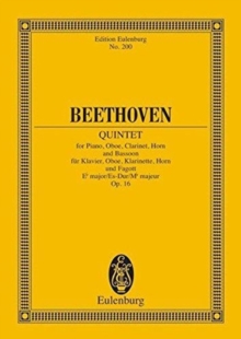 QUINTET EB MAJOR OP 16, Hardback Book QUINTET EB MAJOR OP 16, Hardback Book