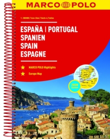 Spain and Portugal Marco Polo Road Atlas, Spiral bound Book Spain and Portugal Marco Polo Road Atlas, Spiral bound Book