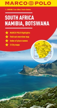 South Africa, Namibia & Botswana Map, Sheet map, folded Book South Africa, Namibia & Botswana Map, Sheet map, folded Book