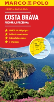Costa Brava - Andorra, Barcelona Marco Polo Map, Sheet map, folded Book Costa Brava - Andorra, Barcelona Marco Polo Map, Sheet map, folded Book