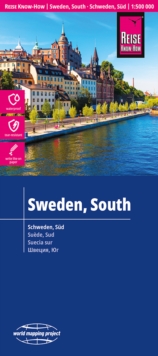 Sweden, South Map : Waterproof and tear resistant