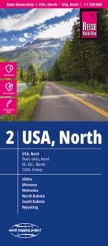 USA North Road Map (2) 1:1,250,000 scale : Waterproof and tear resistant