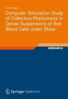 Computer Simulation Study of Collective Phenomena in Dense Suspensions of Red Blood Cells under Shear