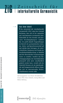 Zeitschrift fur Interkulturelle Germanistik : Volume 6 Issue 2, Paperback / softback Book Zeitschrift fur Interkulturelle Germanistik : Volume 6 Issue 2, Paperback / softback Book