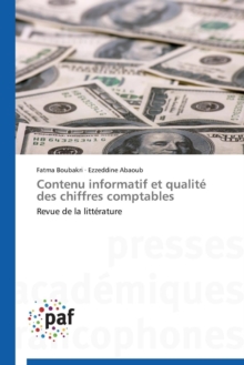 Contenu Informatif Et Qualite Des Chiffres Comptables, Paperback / softback Book Contenu Informatif Et Qualite Des Chiffres Comptables, Paperback / softback Book