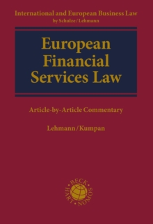 European Financial Services Law : Article-by-Article Commentary