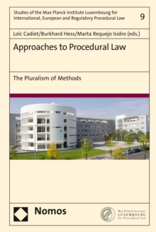 Approaches to Procedural Law : The Pluralism of Methods