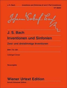 Inventions and Sinfonias Bwv 772-801 : Zwei- Und Dreistimmige Inventionen