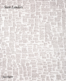 Sean Landers, Paperback Book Sean Landers, Paperback Book