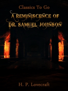 A Reminiscence of Dr. Samuel Johnson