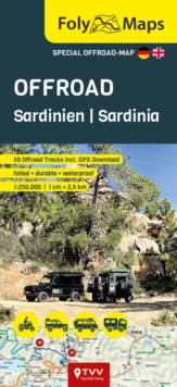 Tvv Touristik-Verlag GmbH FolyMaps Offroad Sardinia 1, 250, 000 , Special Map With Over 60 Off-road Tracks
