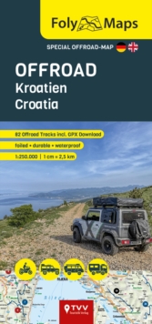 FolyMaps OFFROAD Croatia 1:250 000 : Special map with over 80 off-road tracks
