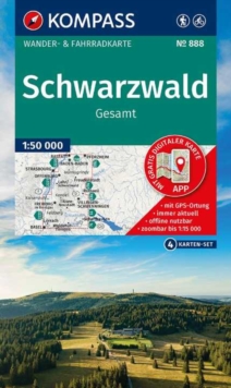 Schwarzwald Walking and Cycling Map : 1:50,000 4 map set