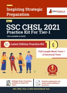 SSC CHSL Tier-1 2021 Vol. 1 10 Full-length Mock Tests + 12 Sectional Tests