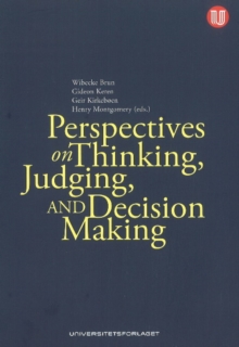 Perspectives on Thinking, Judging & Decision-Making, Paperback Book Perspectives on Thinking, Judging & Decision-Making, Paperback Book