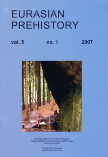 Eurasian Prehistory 5 : 1, Paperback / softback Book Eurasian Prehistory 5 : 1, Paperback / softback Book