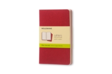 Moleskine Plain Cahier - Red Cover (3 Set)